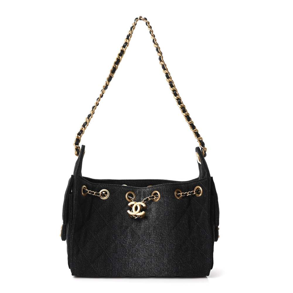 Washed Denim Quilted Mini Chanel 25 #294766C64B